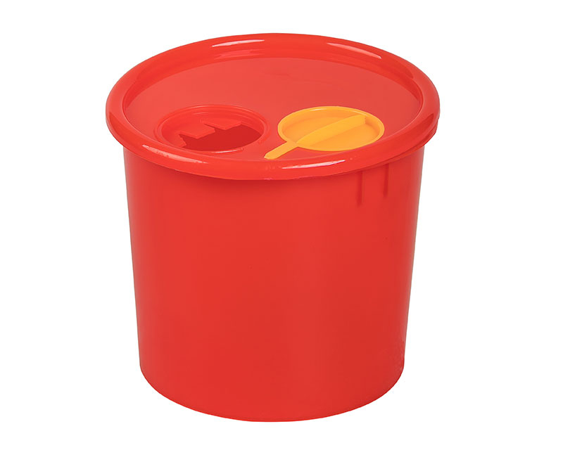 Klinik box - jednorázová nádoba 2 L (Ř 137/165 x 140 mm) ČERVENÝ bal. 50 ks