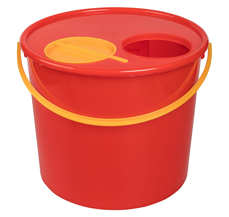 Klinik box - jednorázová nádoba 20 L (Ř 297/335 x 277 mm) ČERVENÝ bal. 10 ks