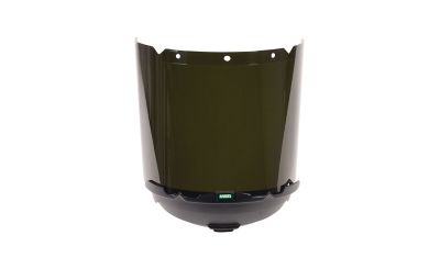 Polykarbonátový štít tónovaný, stínění 5 IR, PC, 1,8 mm, délka 203 mm, pro chránič brady