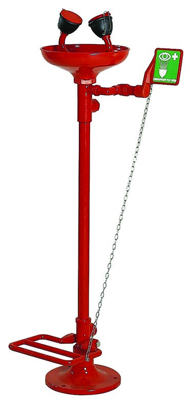 Tělová sprcha / fontánka pro montáž do podlahy/ - červená ( O 7 cm x 24,2 cm )