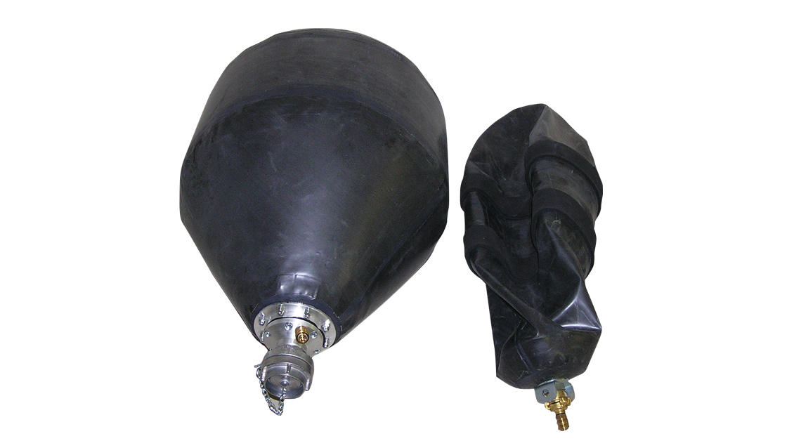 Těsnící vak potrubí kuželový průtočný, pro průměr potrubí 120 - 220 cm